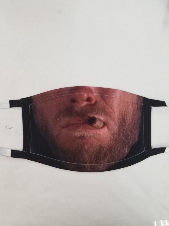 Clint eastwood face mask black background | Etsy