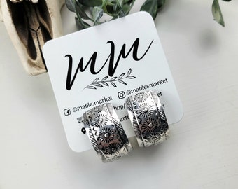 Phoenix Western Hoop Earrings, Western Hoops, Western Earrings, NFR, Stamped Earrings, Western Boutique, Boutique, Hoop Earring, Hoops,