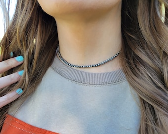 Faux Navajo Pearl Choker Necklace, Western Boutique, NFR, Western Pearl Necklace, Navajo Choker, Western Necklace, Western Choker, Choker
