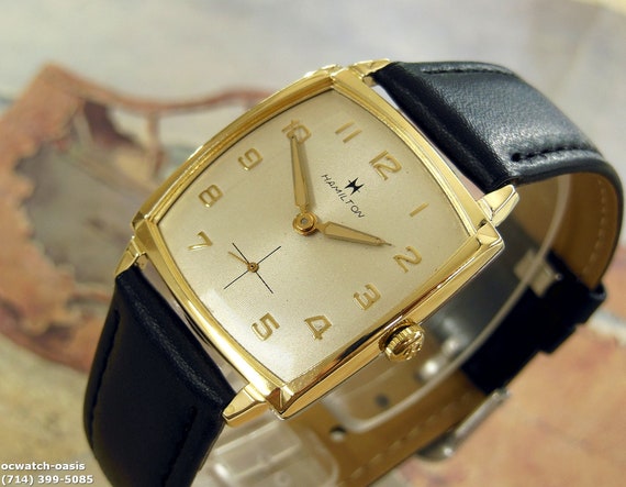 1962 Vintage HAMILTON DODSON Stunning Silver Dial Serviced Warranty Etsy Canada