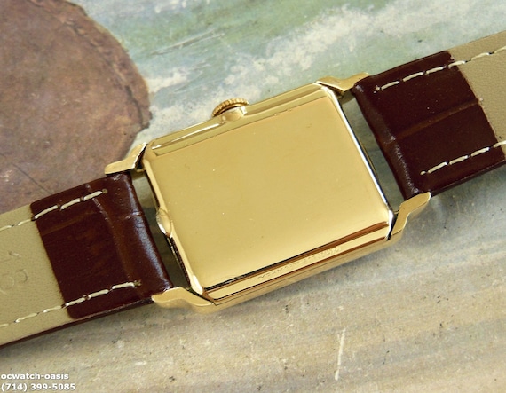 1950's Vintage WITTNAUER, Stunning Maroon Dial, S… - image 8