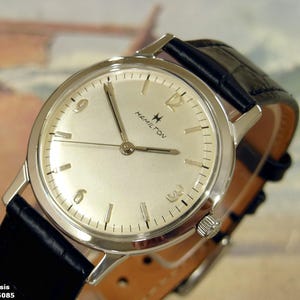 1960&#39;s Vintage HAMILTON Manual Wind, Stunning SILVER Dial, Serviced / Warranty