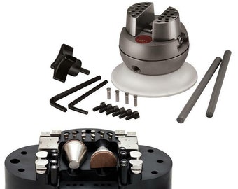 GRS Tools 003-684 MicroBlock Ball Vise with Accessory Set, 30 Pieces