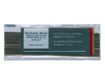 HERKULES Jewelers Piercing Saw Blades #3/0 144 Pieces Swiss Made