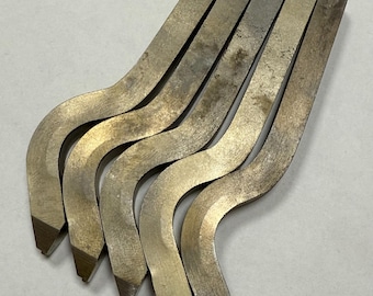BENT SHANK GOOSENECK Hallmark Jewelry Stamps 10k 14k 18k (.5mm Or .75mm)