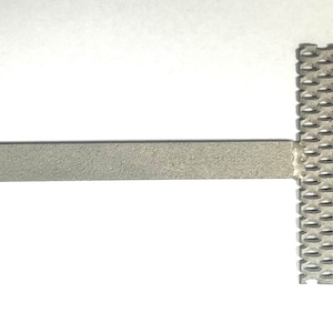 PLATINIZED TITANIUM VERTICAL Mesh Grid Anode, 2"W X 3"H
