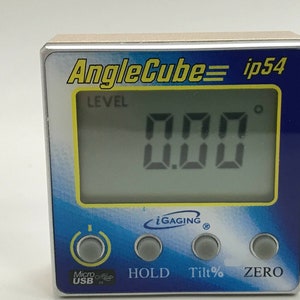 RECHARGEABLE iGAGING ANGLE Cube Digital Tilt Level Bevel Gauge Electronic