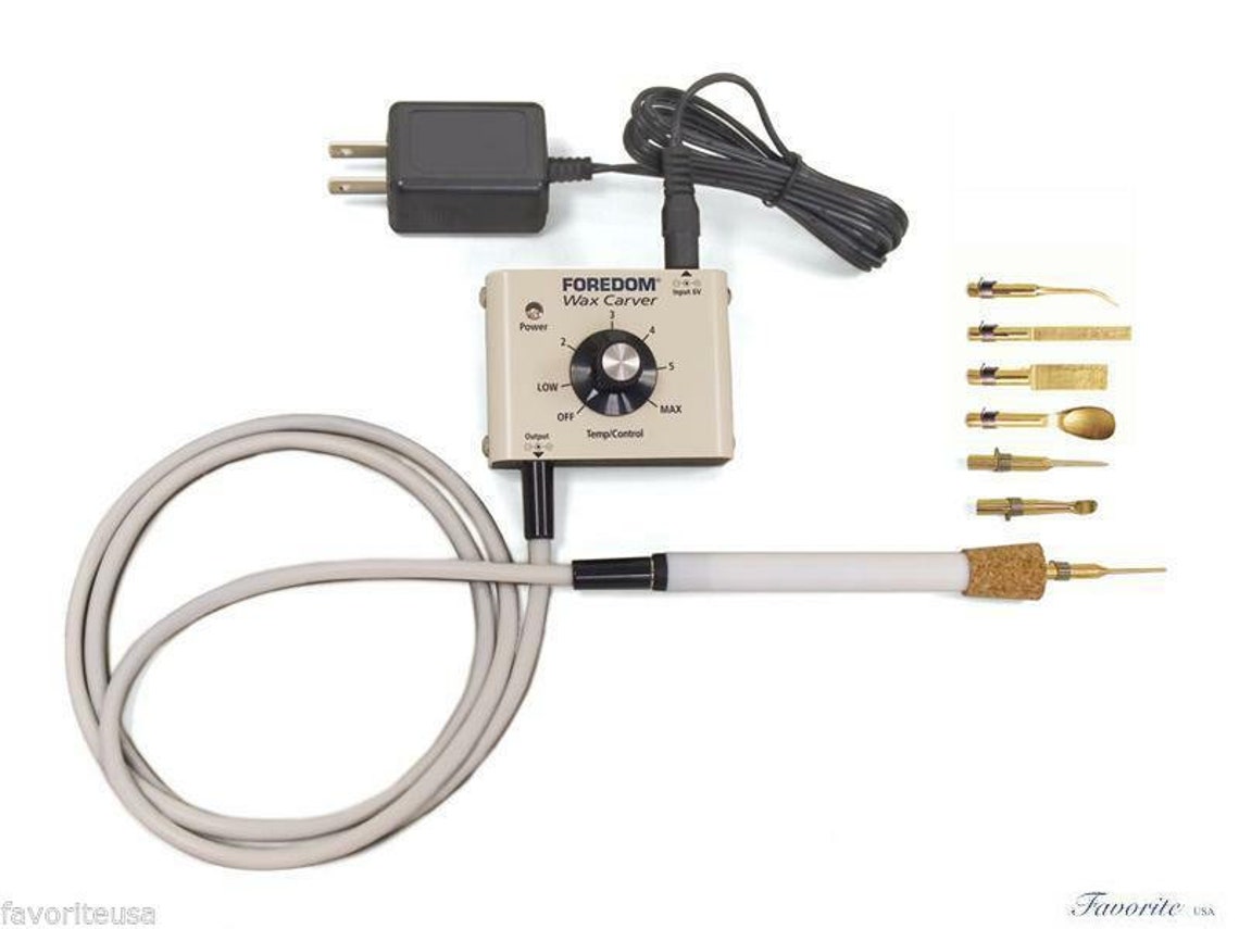 Foredom K.WC-3 Wax Carver Set – 7 Tips, 110V/220V Compatible