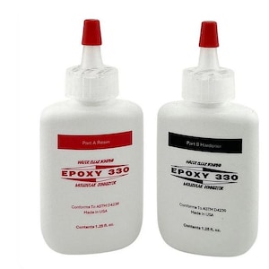 Jewelers Epoxy 330 Glue Water Clear Bonding Gem Jewelry Lapidary Cement Adhesive