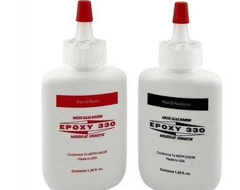 Jewelers Epoxy 330 Glue Water Clear Bonding Gem Jewelry Lapidary Cement Adhesive