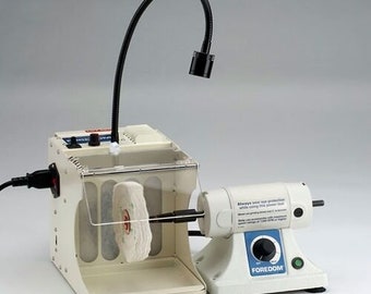 TOKARKA STOŁOWA FOREDOM Z OKABLOWANIEM FILTRA 115 V K3280 Do laboratorium dentystycznego lub sklepu jubilerskiego