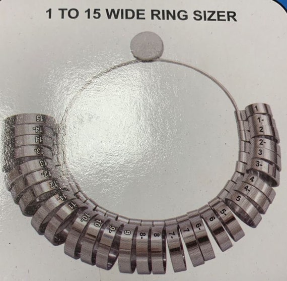 Wide band 2024 ring sizer