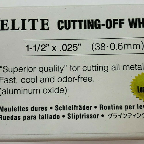 DEDECO ELITE ALUMINUM Oxide Separating Discs Cutting-Off order Wheel 1-1/2