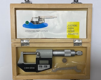 DIGITAL ELECTRONIC MICROMETER Thickness Tester 0-25mm