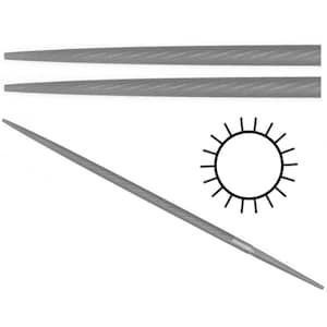 GLARDON VALLORBE ROUND Pointed Precision File - 8&quot; Cut # 0-2 LP1660