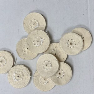 Mini Muslin Polishing Baby Buff 7/8&quot; Jewelry Buffing Wheel 1 Row Cotton Dental
