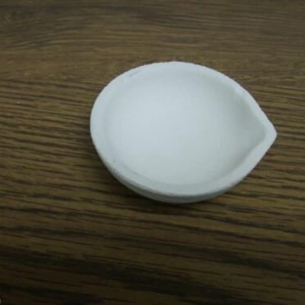 FUSED SILICA CERAMIC Melting Dish Crucible Gold Silver 40 Dwt 2-5/8"