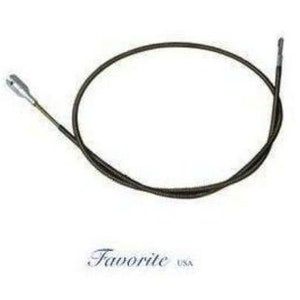 May include: A brown and silver cable with a metal end. The cable is coiled and appears to be a replacement part for a bicycle.
