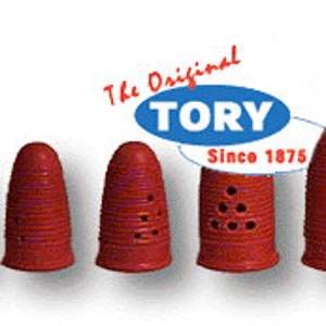 TORY Natural Rubber Finger Tips Pads Cots Size 11,12,13, & 14 (1 Dz) Thumb Guard
