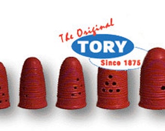 TORY Natural Rubber Finger Tips Pads Cots Size 11,12,13, & 14 (1 Dz) Thumb Guard