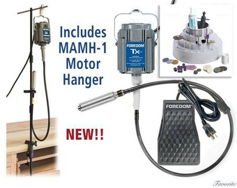 FOREDOM JEWELERS FLEX Shaft Kit K.Tx301 With Motor Hanger & #30 Handpiece, 115 V