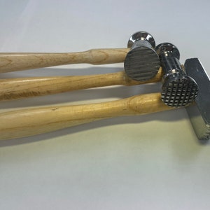 TEXTURING METAL HAMMER For Jewelry Design Metalworking- 3 Hammers 6 Patterns