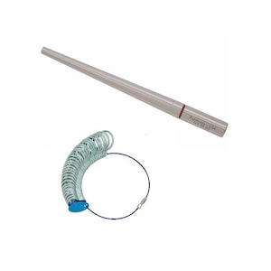 PEPETOOLS Gold Standard Grooved Ring Mandrel Sizer and Finger Ring Sizer Gauge