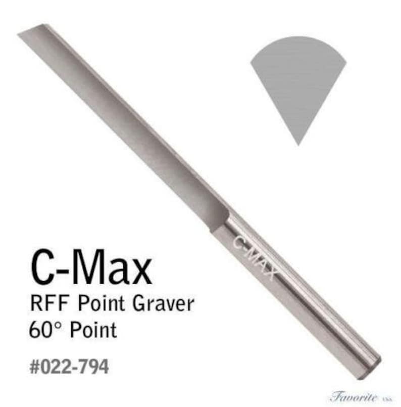 GRS® Tools Cmax Carbide Graver Rff Point Knife Gravers 30 45 60 75 90