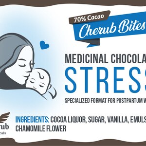 Cherub Bites Dark Chocolate for Stress