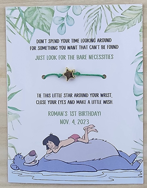 Jungle Theme, Jungle Book Theme, Bare Necessities Favors, Jungle