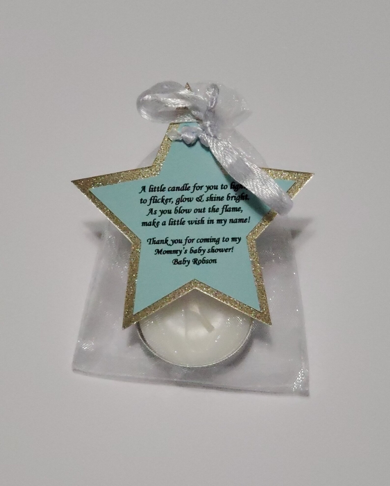 12 Pcs dozen Baby Shower Candle With Star Poem - Etsy
