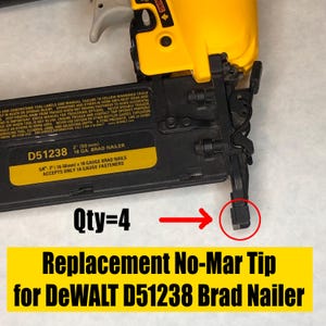 DeWalt D51238 No-Mar Contact Tip Nose Cushion - for 18-Gauge Brad Nailer - QTY 4
