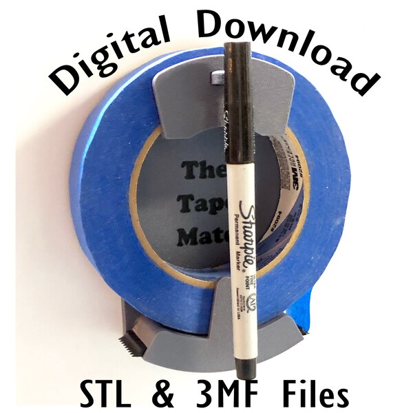 The Tape Mate - Kitchen Tape Dispenser - DIGITAL DOWNLOAD - STL & 3MF Files