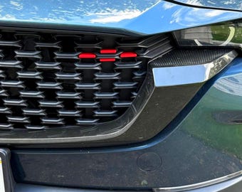 Mazda CX-50 Red Grille Badge Insert – 4-Piece Turbo-Style Accent