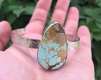 Natural Pilot Mountain Turquoise Cuff