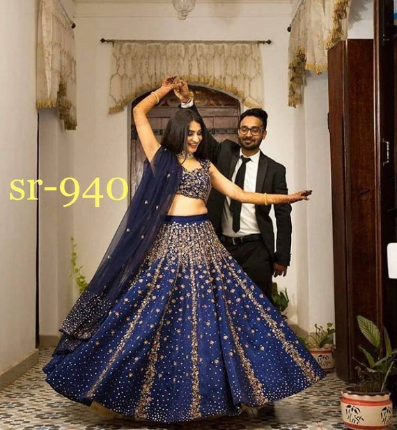dark blue pakistani dresses