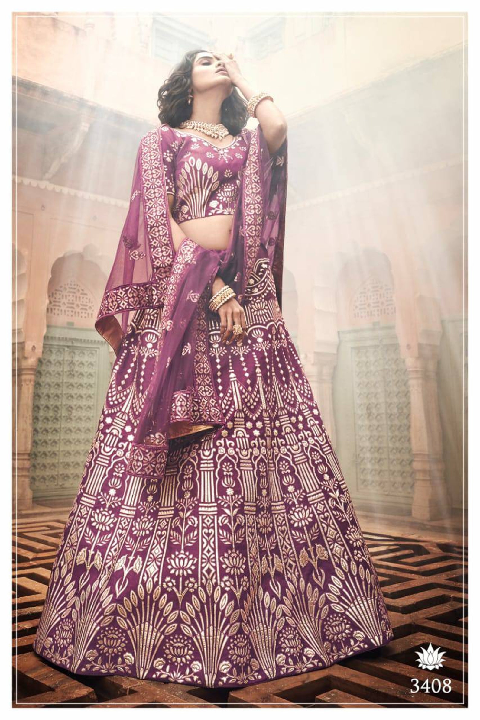 wedding lehenga wine colour