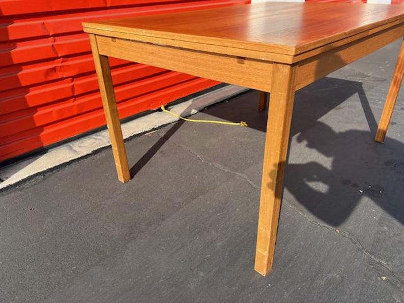 Danish Modern Teak Dining Table by Ansager Mobler - Etsy