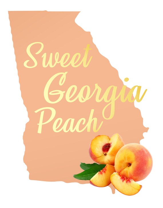 Peach (refers to the taste and texture of an actual ga peach