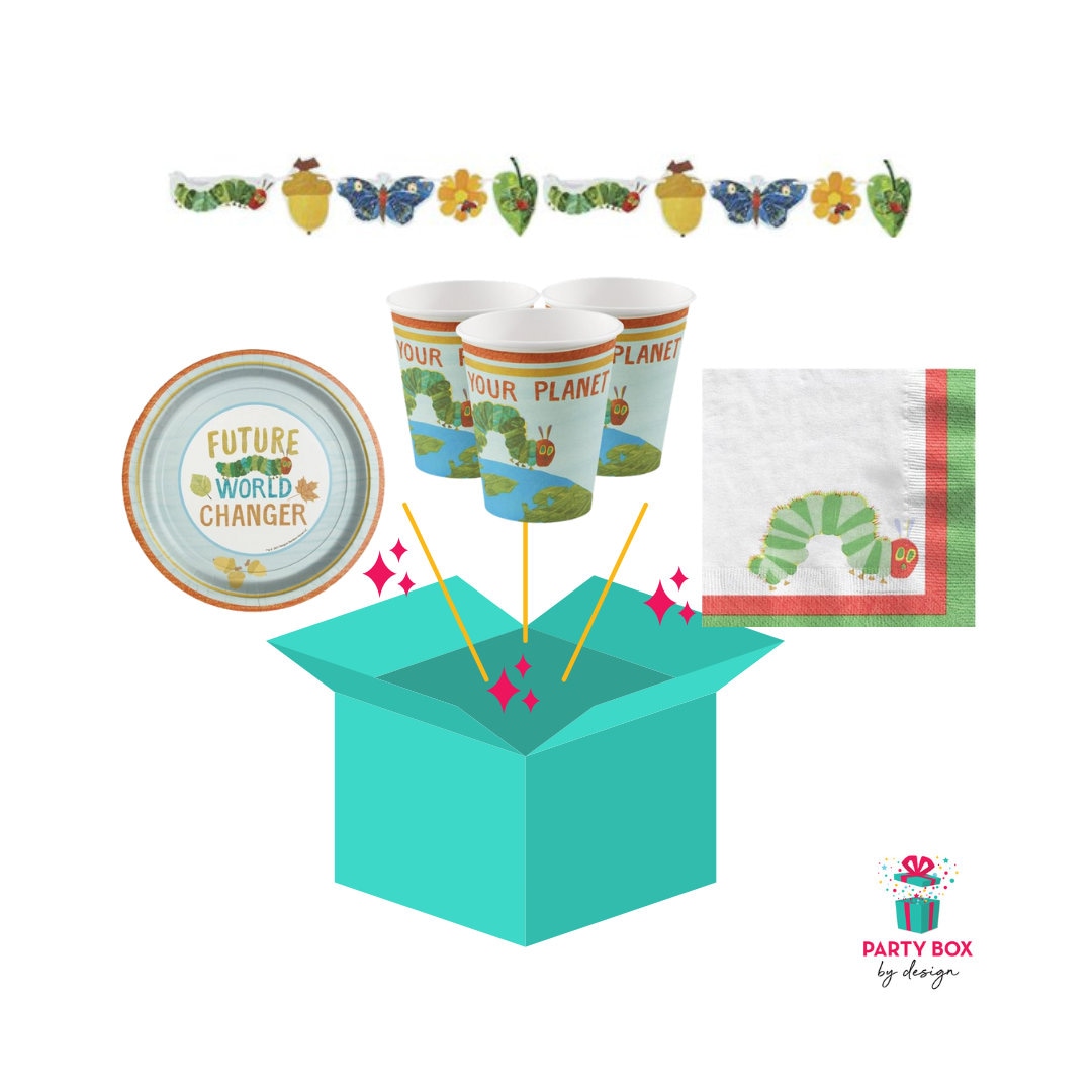 The Very Hungry Caterpillar Tableware Party Bags Child Blue Green Red main image 1