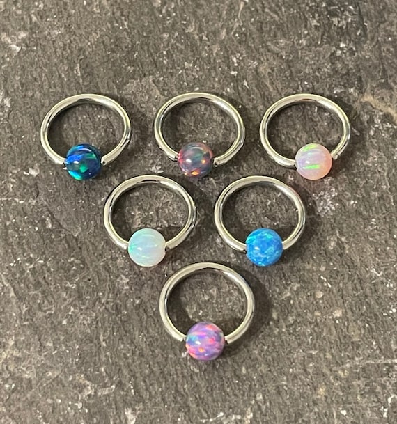 Opal captive bead ring sale
