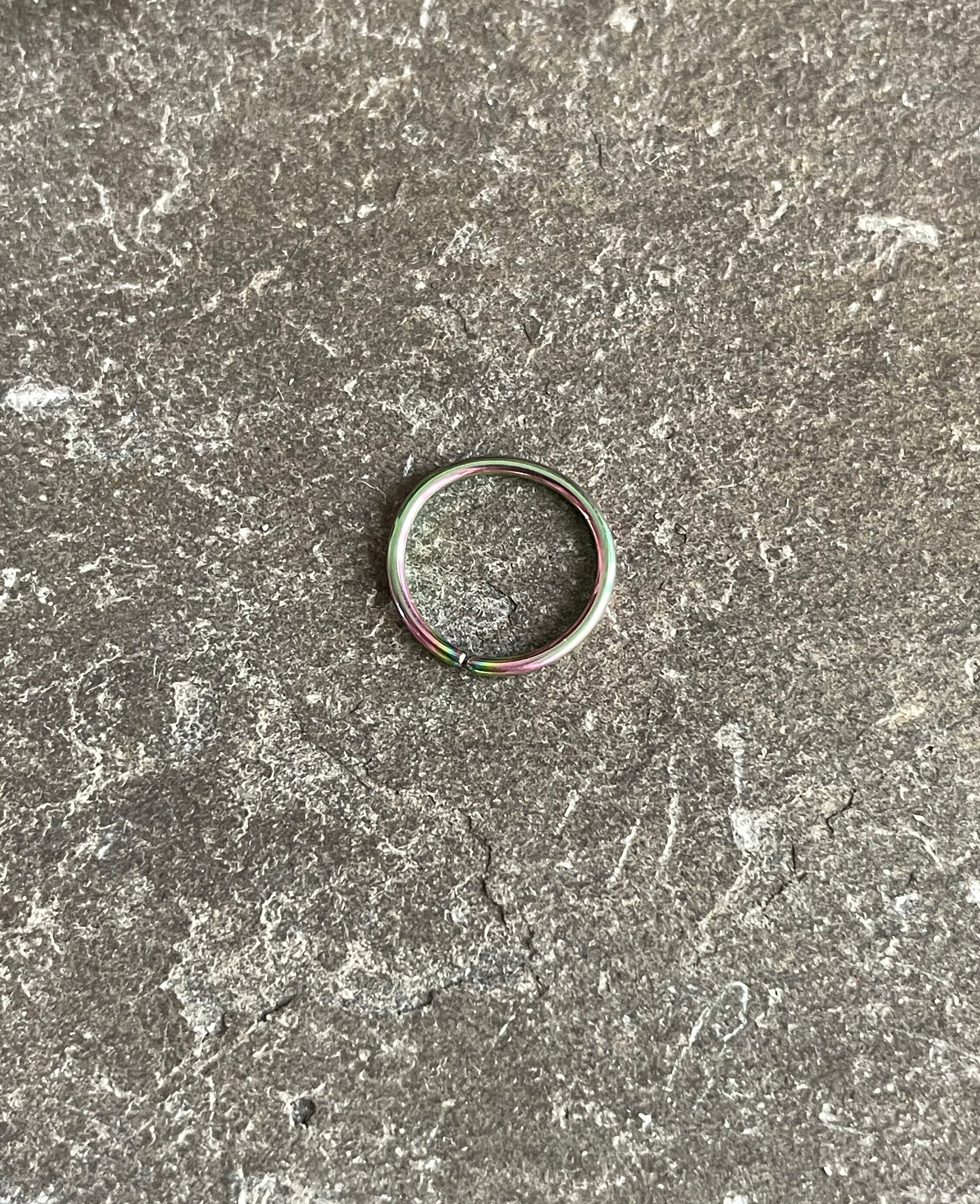 Implant Grade Titanium Bendable Plain Simple Nose Hoop Etsy UK