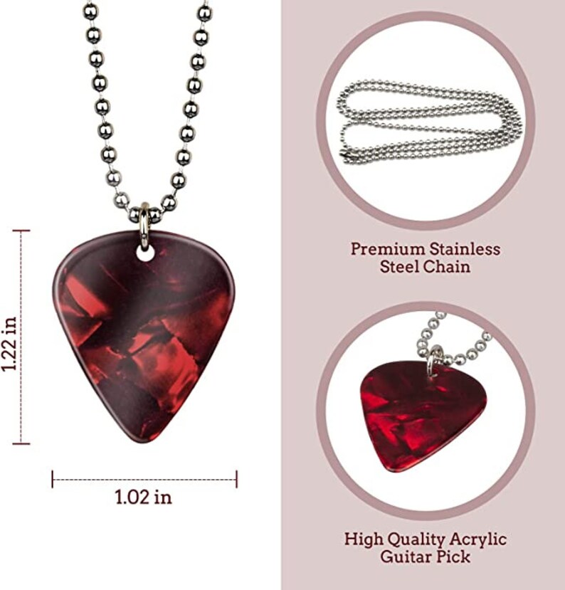 Eddie Munson Inspired Guitar Pick Necklace Trendy Jewelry Etsy