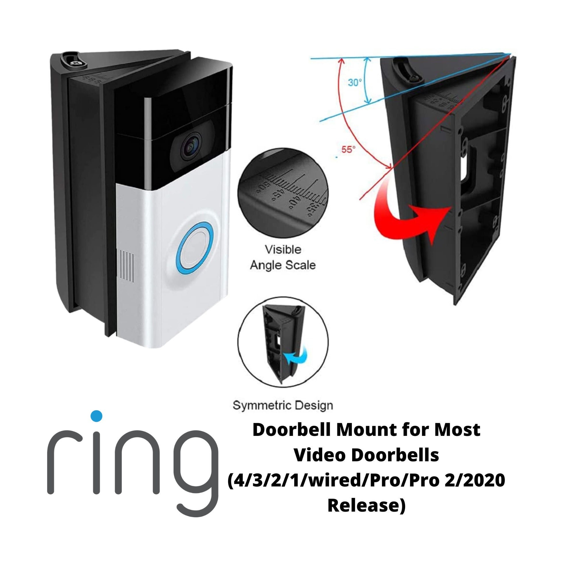 Corner Kit Ring Doorbell Angle Bracket Corner Mount Ring Doorbell Angle  Mount Install Install Ring