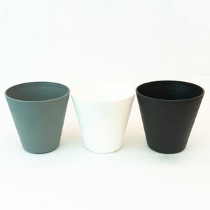 Vaso autoirrigável com drenagem | Vaso de 6 polegadas | Ecológico | Para suculentas, plantas e flores de interior e exterior (16 cm)