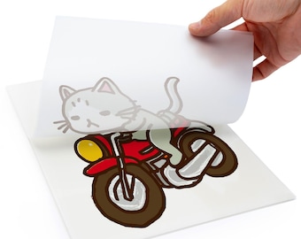 Hot / Cold Peel DTF Film 400 Sheets A3 11.75" x 16.5" PET Heat Transfer Paper for DIY Direct Print PreTreat Universal