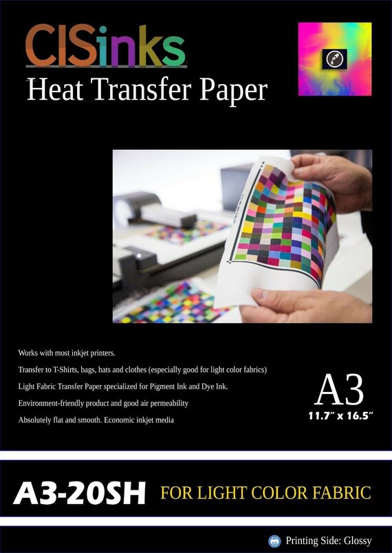 5 Sheets A4 Transfer Paper Iron On Heat Press T-shirt Inkjet Sublimation  Printing Paper DIY Craft Fabrics Thermal Transfer Paper