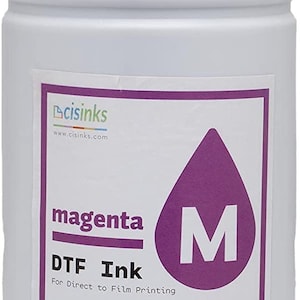 CISinks Premium DTF Ink Bottle Refill Set 1000ML- Direct to Film Heat Transfer Printing, Conversion Kit, Compatible w/ DTF Film-Magenta