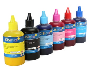 Non-OEM Compatible 6-Color Dye Sublimation Ink Set for - Epson Canon Brother Printers