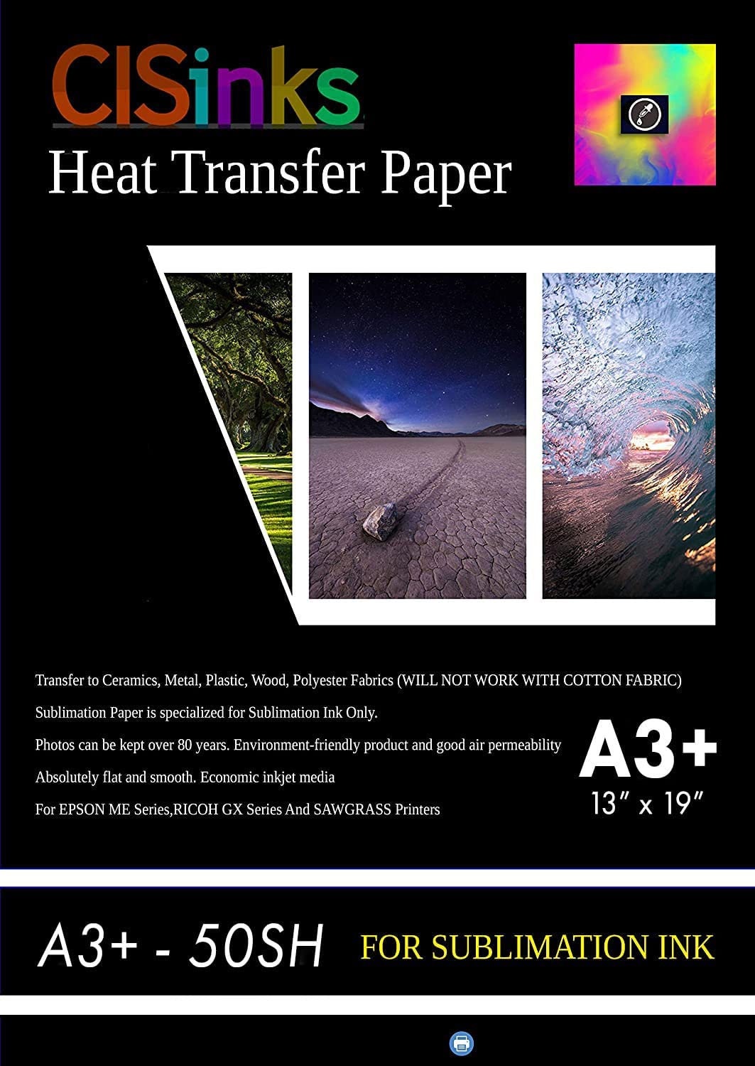 MECOLOUR Sublimation Paper -150 Sheets 120gsm 8.5” x 11”Heat Transfer Paper  Work with Sublimation Ink and Epson HP Canon Sawgrass Inkjet Printers for